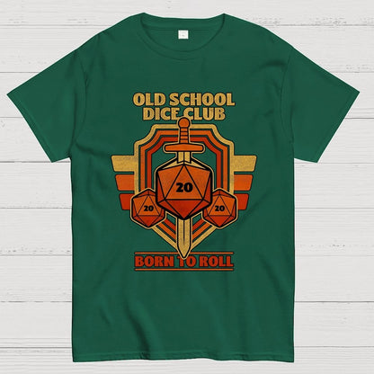 RPG Vintage Sword Shield Geek T-Shirt
