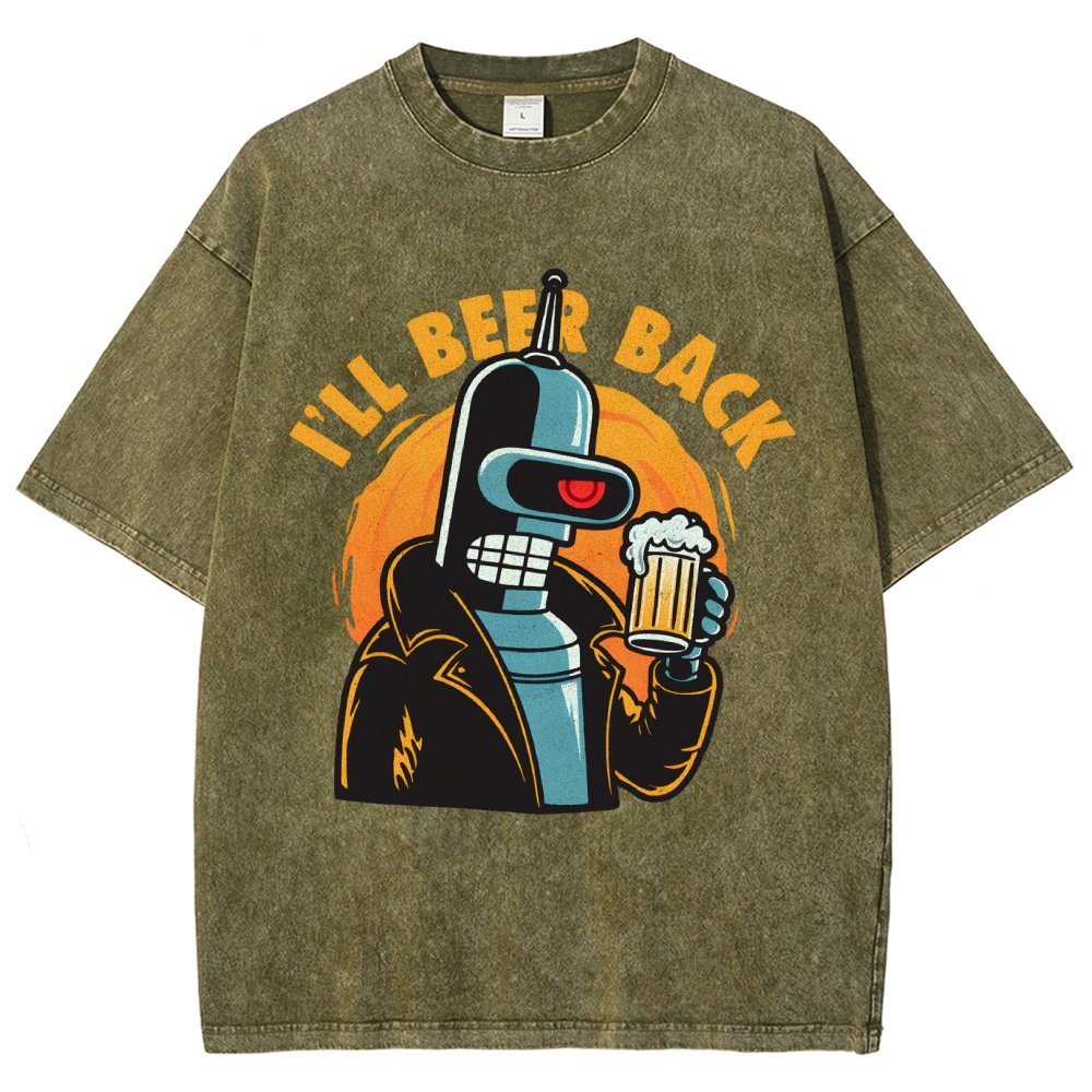I'll Beer Back Vintage Distressed T-shirt