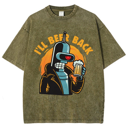 I'll Beer Back Vintage Distressed T-shirt
