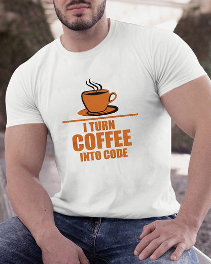 Programming I Turn Coffee Into Code Geeky T-Shirt