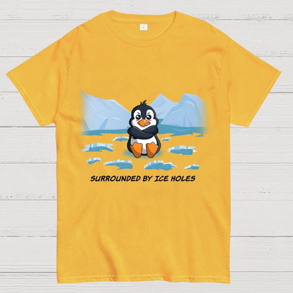 Surrounded By Ice Holes Geek T-Shirt