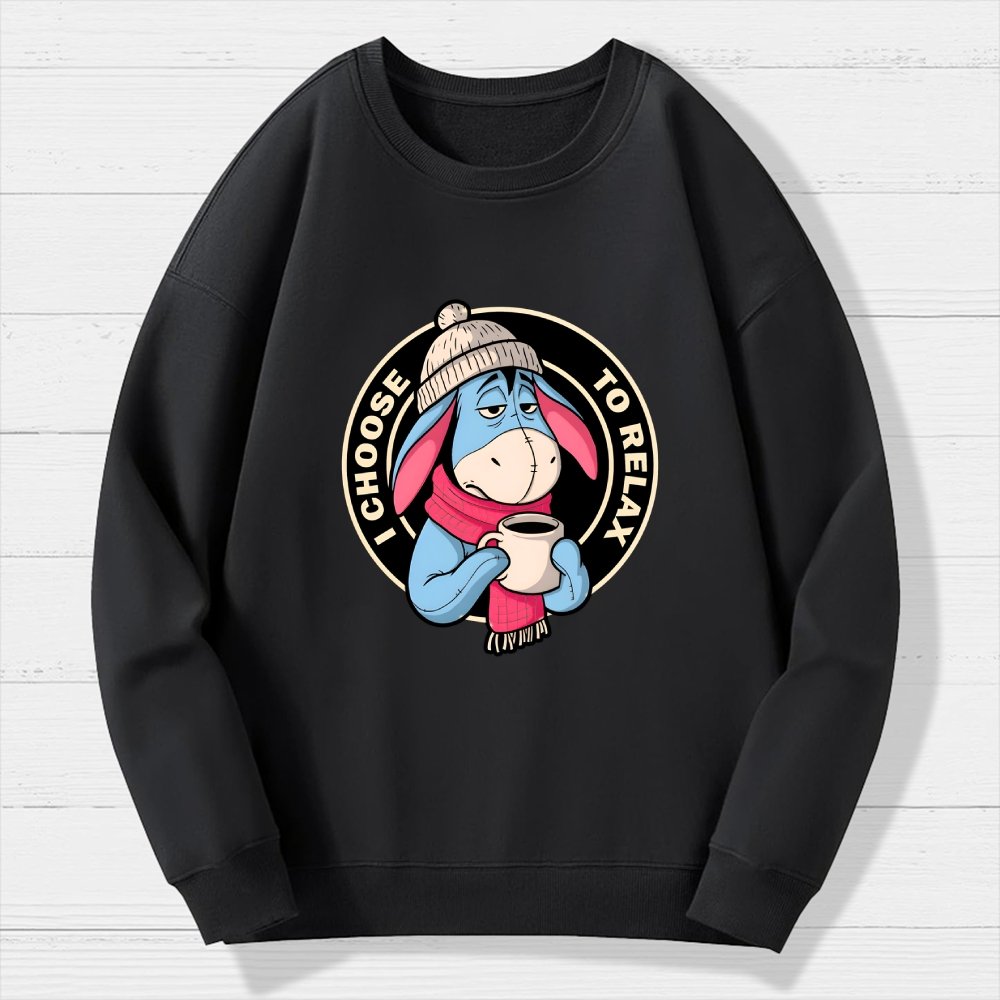 I Chose To Relax Geek Cotton Sweatshirt