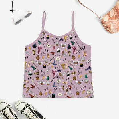 Peace Symbols Women's Geek Suspender Cami Set
