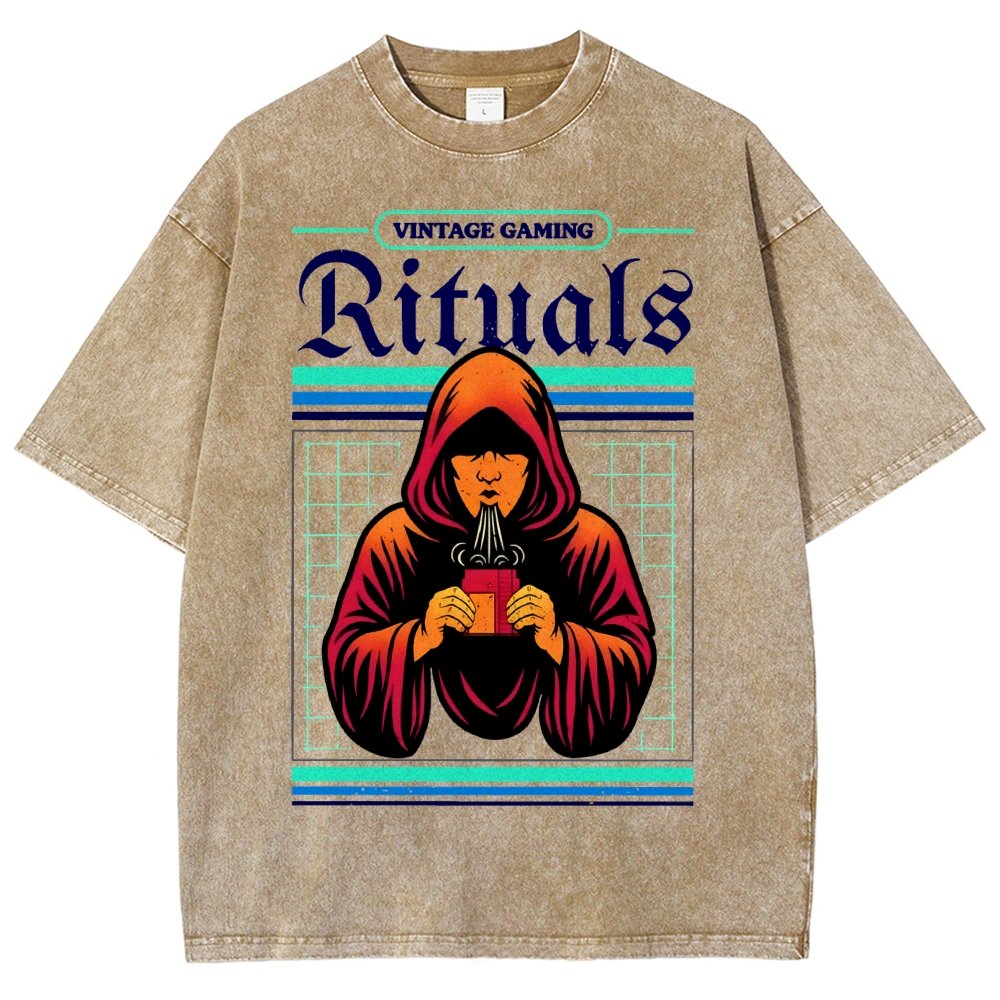 Vintage Gaming Rituals Buy Now Vintage Distressed T-shirt