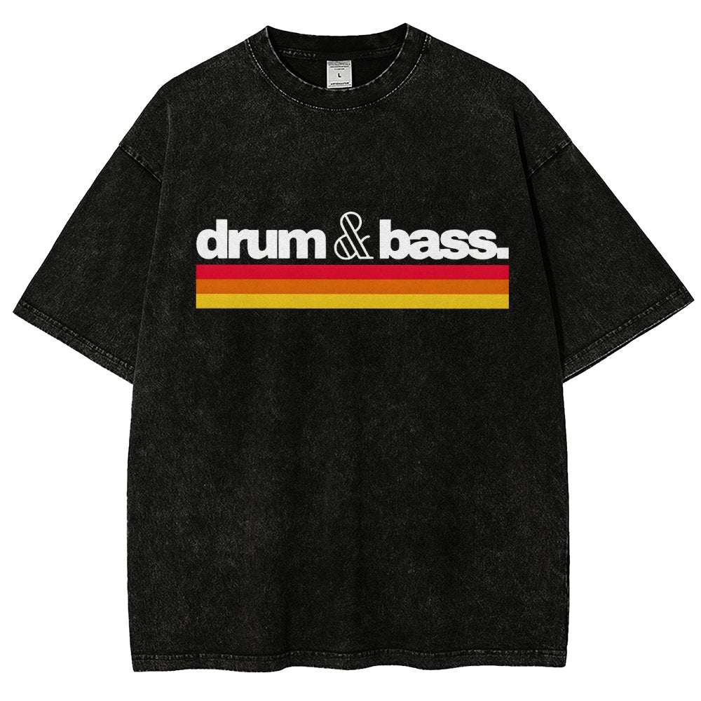 Drum N Bass Vintage Distressed T-shirt