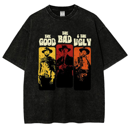 The Good The Bad The Ugly  Vintage Distressed T-shirt