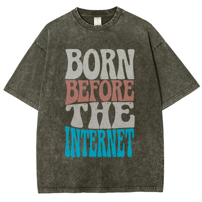 Born Before the Internet Vintage Distressed T-shirt