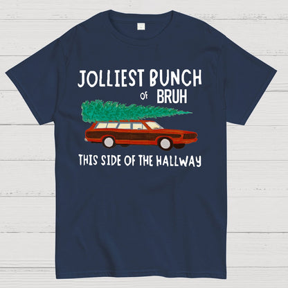 Jolliest Bunch of Bruh Christmas Geek T-Shirt