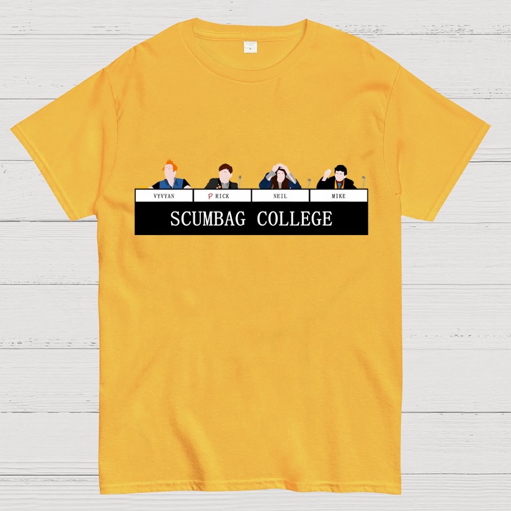 Scumbag College Buddy1 Buddy2 Buddy3 Buddy4 Unisex Geek T-Shirt