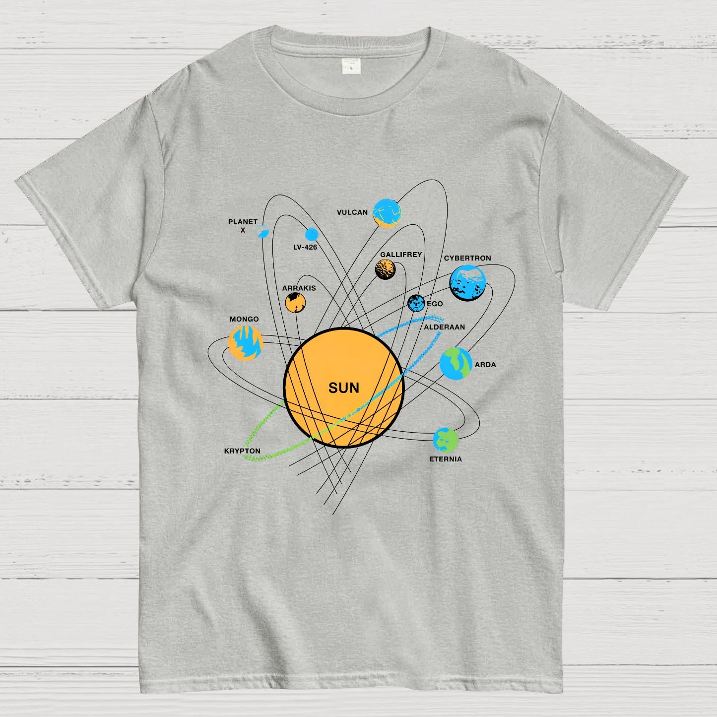 Solar System Geeky T-Shirt
