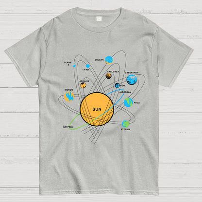 Solar System Geeky T-Shirt