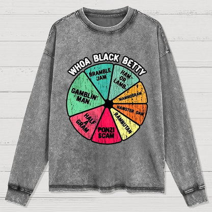 Whoa Black Betty Washed Long Sleeve Tee