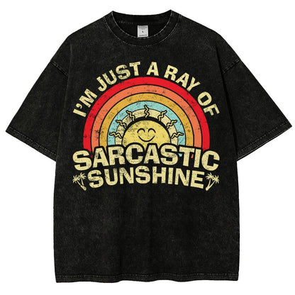 I'm Just A Ray Of Sarcastic Sunshine Funny Vintage Distressed T-shirt