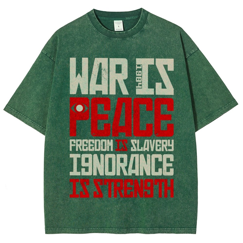 War is Peace  Vintage Distressed T-shirt