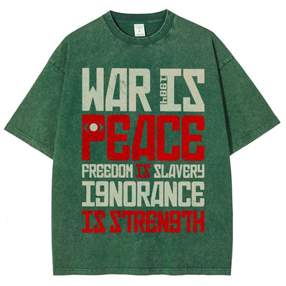 War is Peace  Vintage Distressed T-shirt