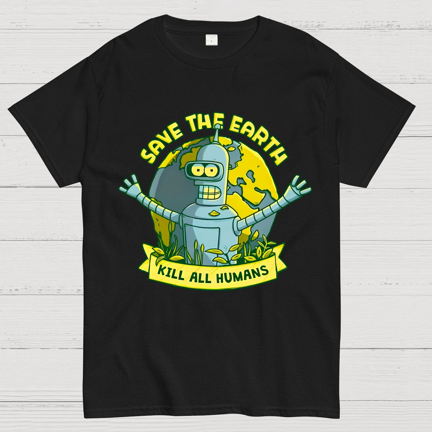 Save The Earth Kill All Humans Geek T-Shirt