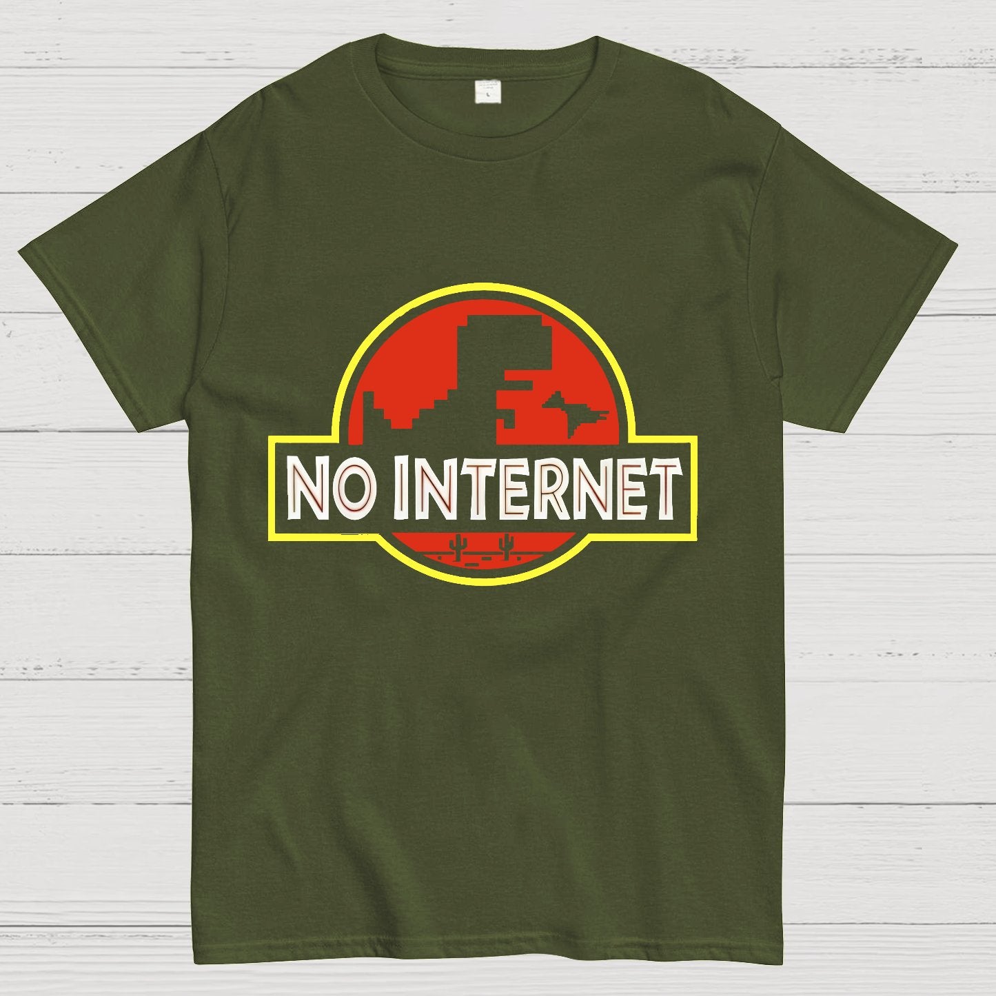 No Internet！ Geeky T-Shirt