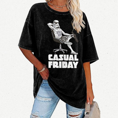Casual Friday Vintage Distressed T-shirt