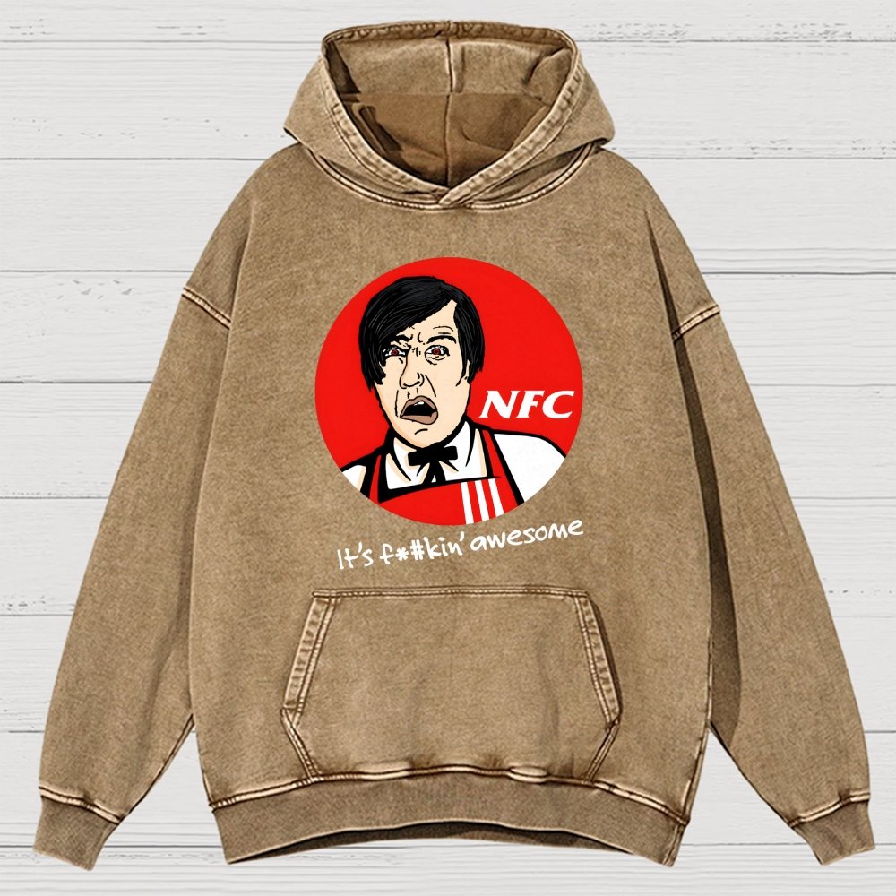 Not Fried Chicken Vintage Distressed Hoodie