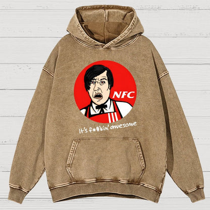 Not Fried Chicken Vintage Distressed Hoodie