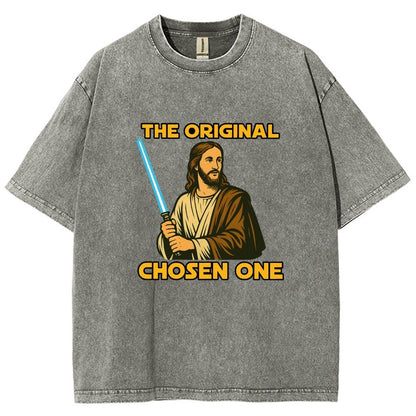 Jesus Christ The Original Chosen One Vintage Distressed T-shirt