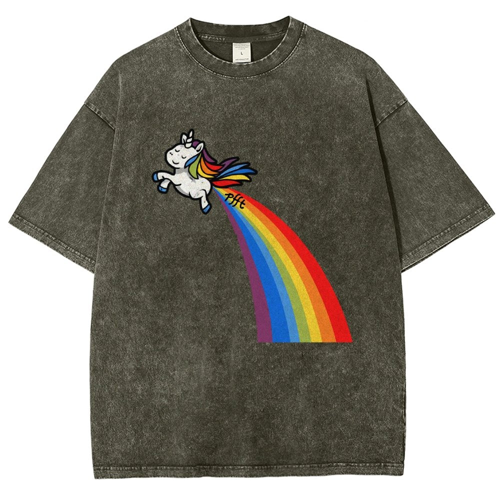 I Fart Rainbows Vintage Distressed T-shirt