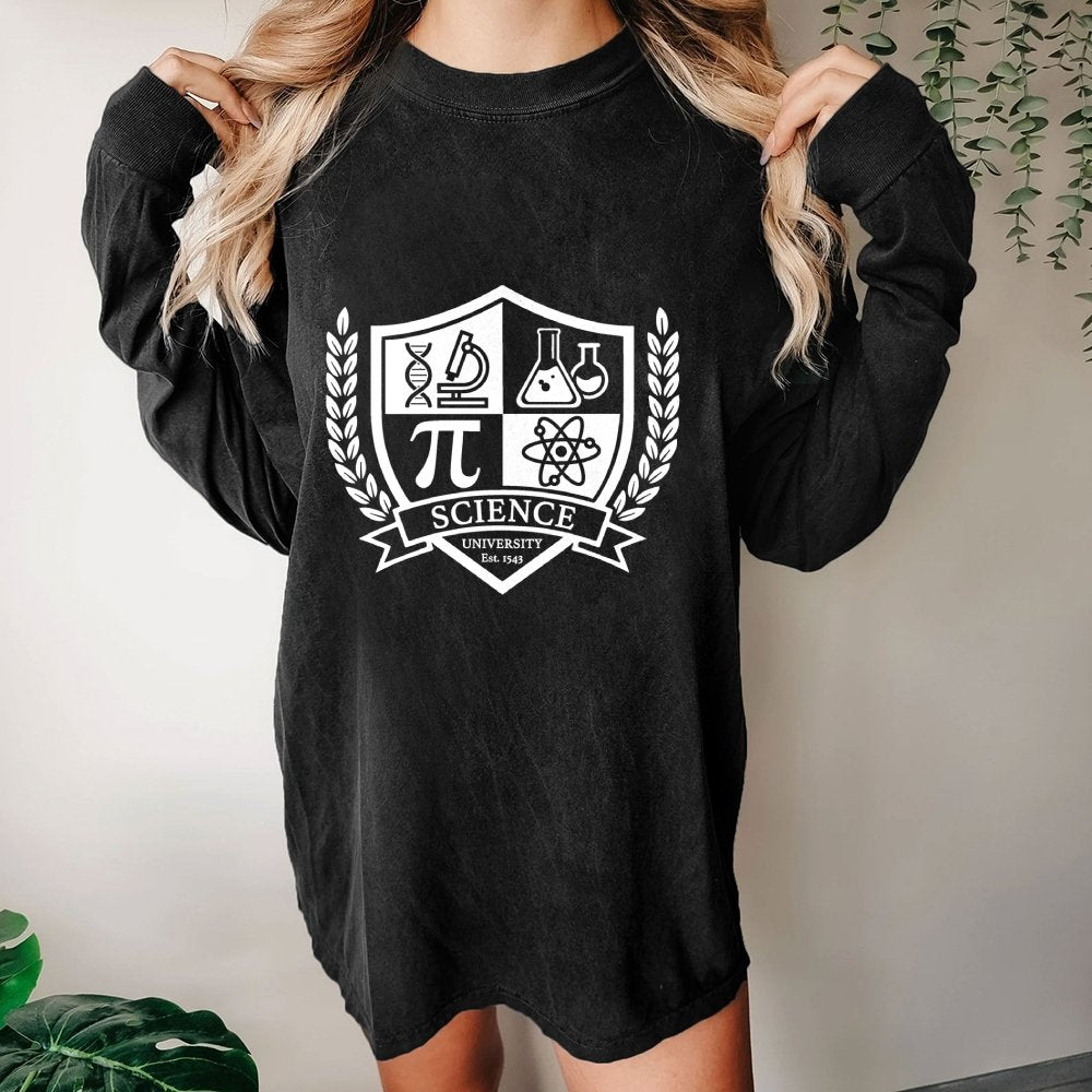 Science University Washed Long Sleeve Tee