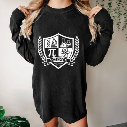 Science University Washed Long Sleeve Tee