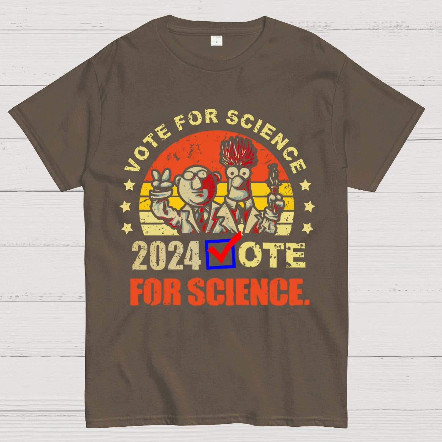 Vote For Science In 2024 Geeky T-Shirt
