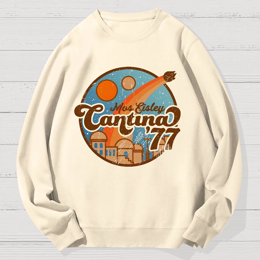 Vintage Hangout 77 Geek Cotton Sweatshirt