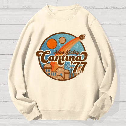 Vintage Hangout 77 Geek Cotton Sweatshirt