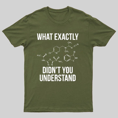 What Exactly Didn't You Understand Geeky T-Shirt