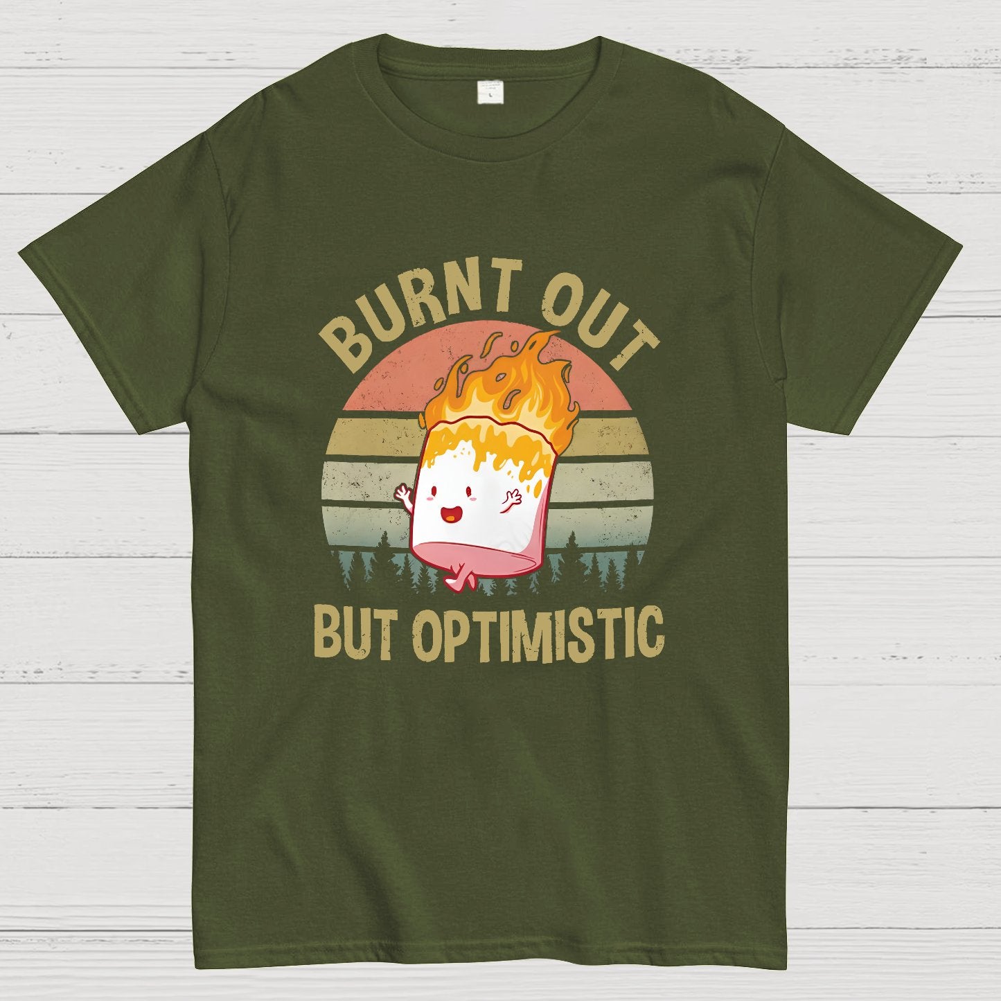 Burnt Out But Optimistic Geeky T-Shirt