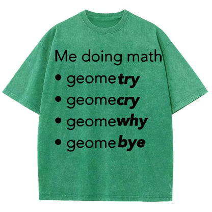 Me Doing Math Vintage Distressed T-shirt