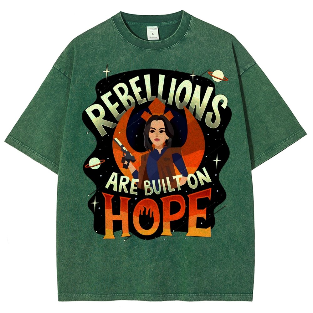 Rebellions Are Built on Hope Vintage Distressed T-shirt
