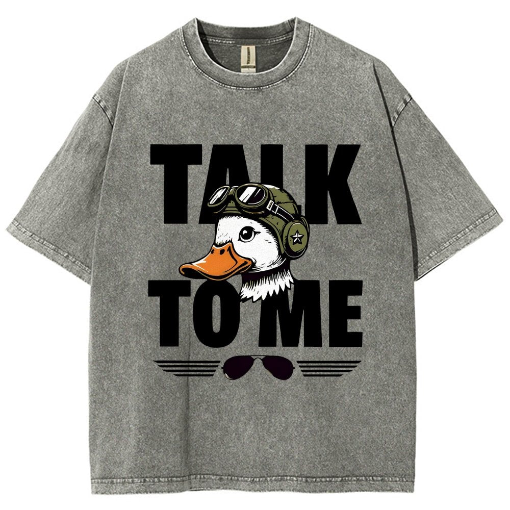 Talk To Me. Vintage Distressed T-shirt