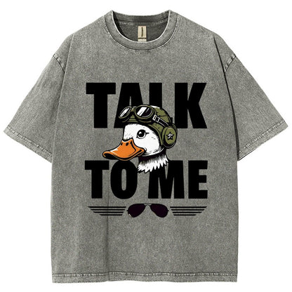 Talk To Me. Vintage Distressed T-shirt