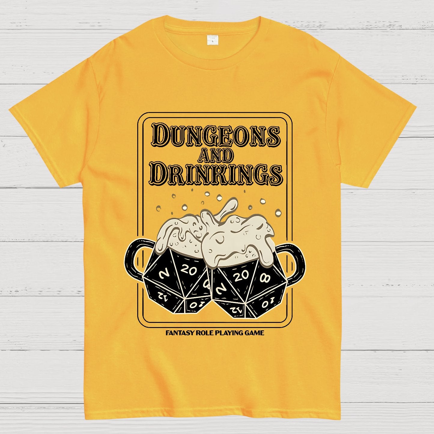 Dungeons and Drinkings Geek T-Shirt