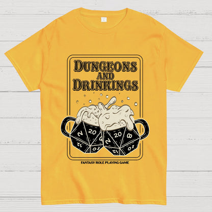 Dungeons and Drinkings Geek T-Shirt