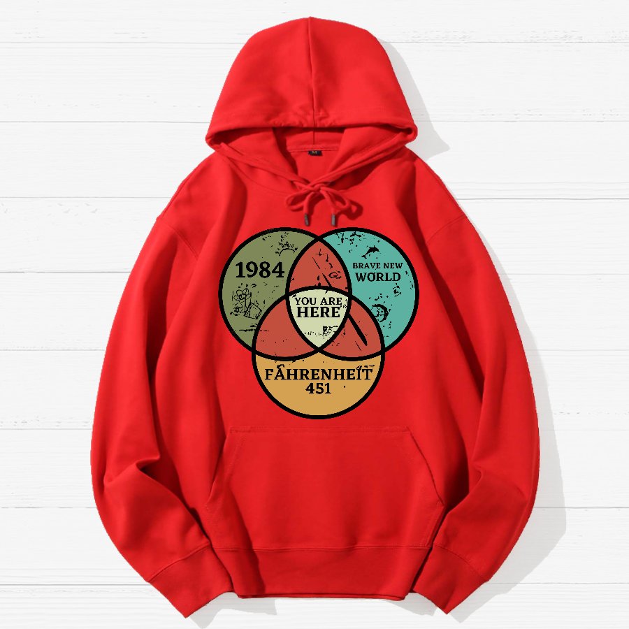 You Are Here Geek Cotton Hoodie