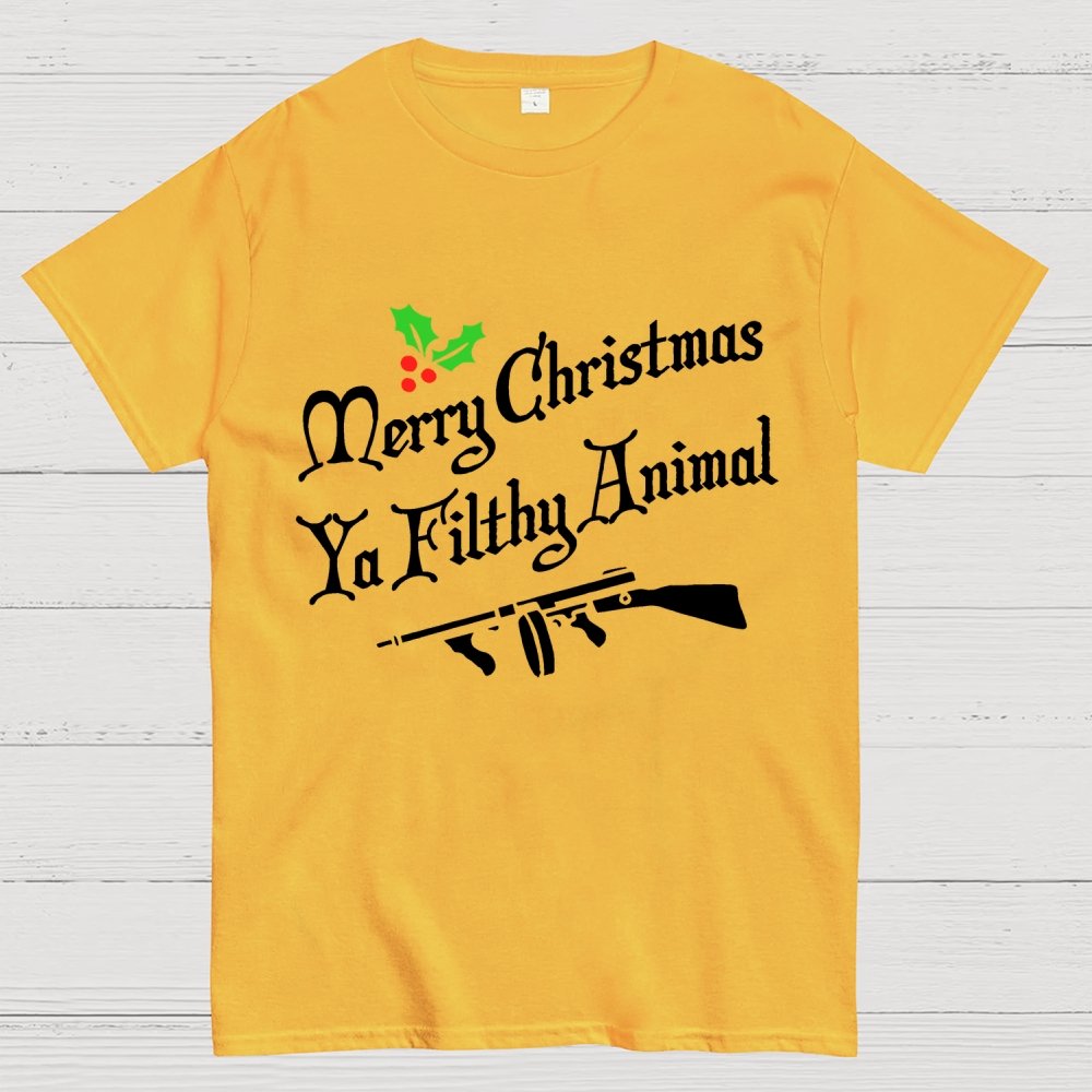 MERRY CHRISTMAS YA FILTHY ANIMAL Geek T-Shirt