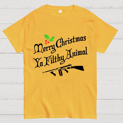 MERRY CHRISTMAS YA FILTHY ANIMAL Geek T-Shirt