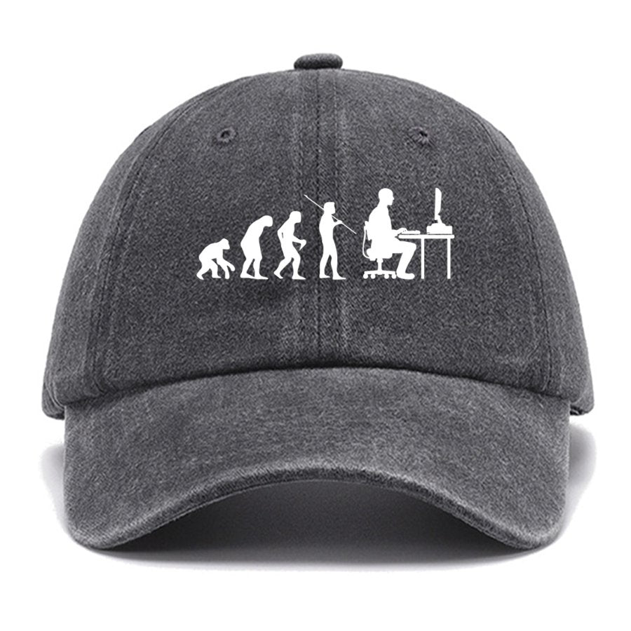 Computer Worker Evolution Hat, programmer Cotton Hat