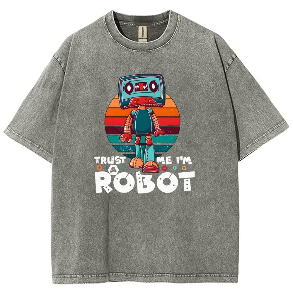 Trust Me I'm A Robot Vintage Distressed T-shirt