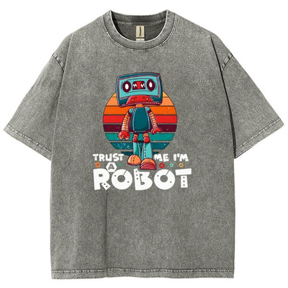 Trust Me I'm A Robot Vintage Distressed T-shirt