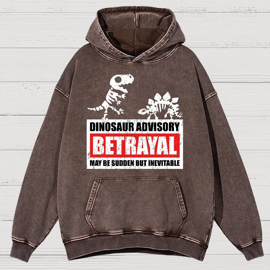 Betrayal Warning Vintage Distressed Hoodie