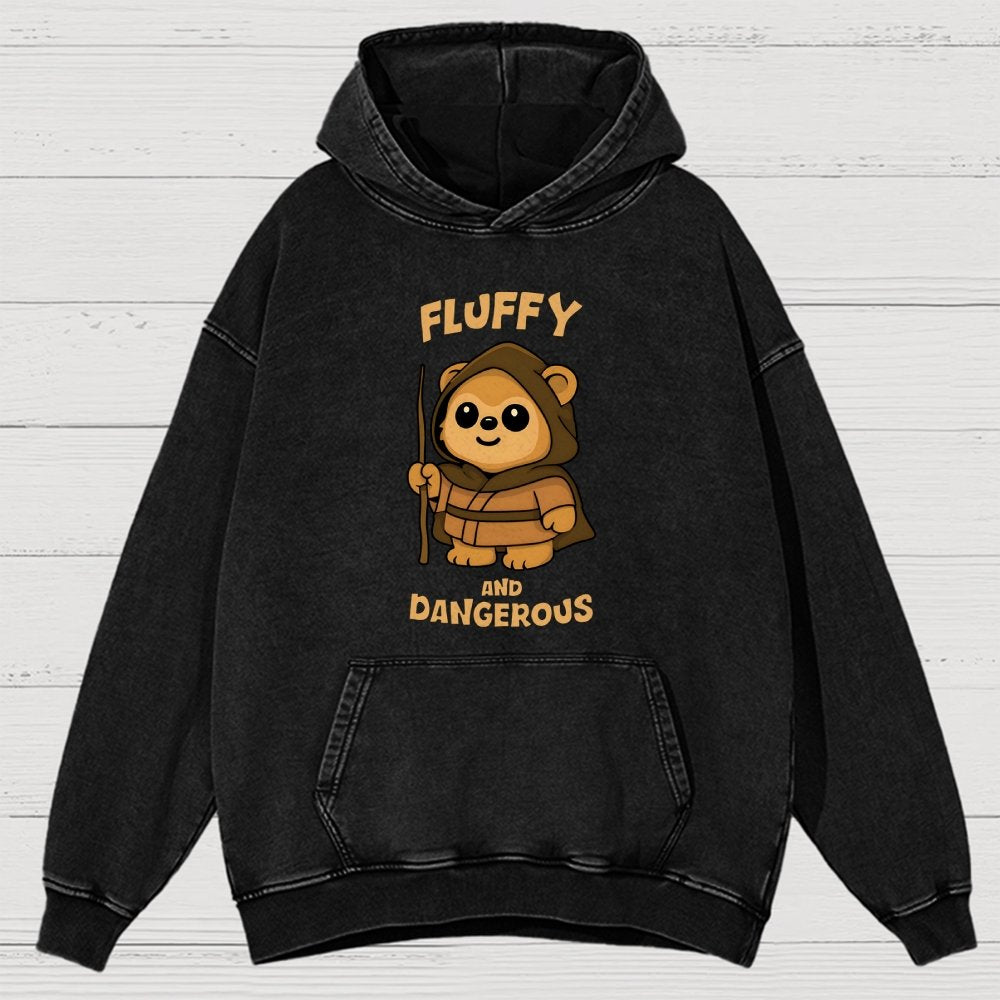 Fluffy And Dangerous Vintage Distressed Hoodie