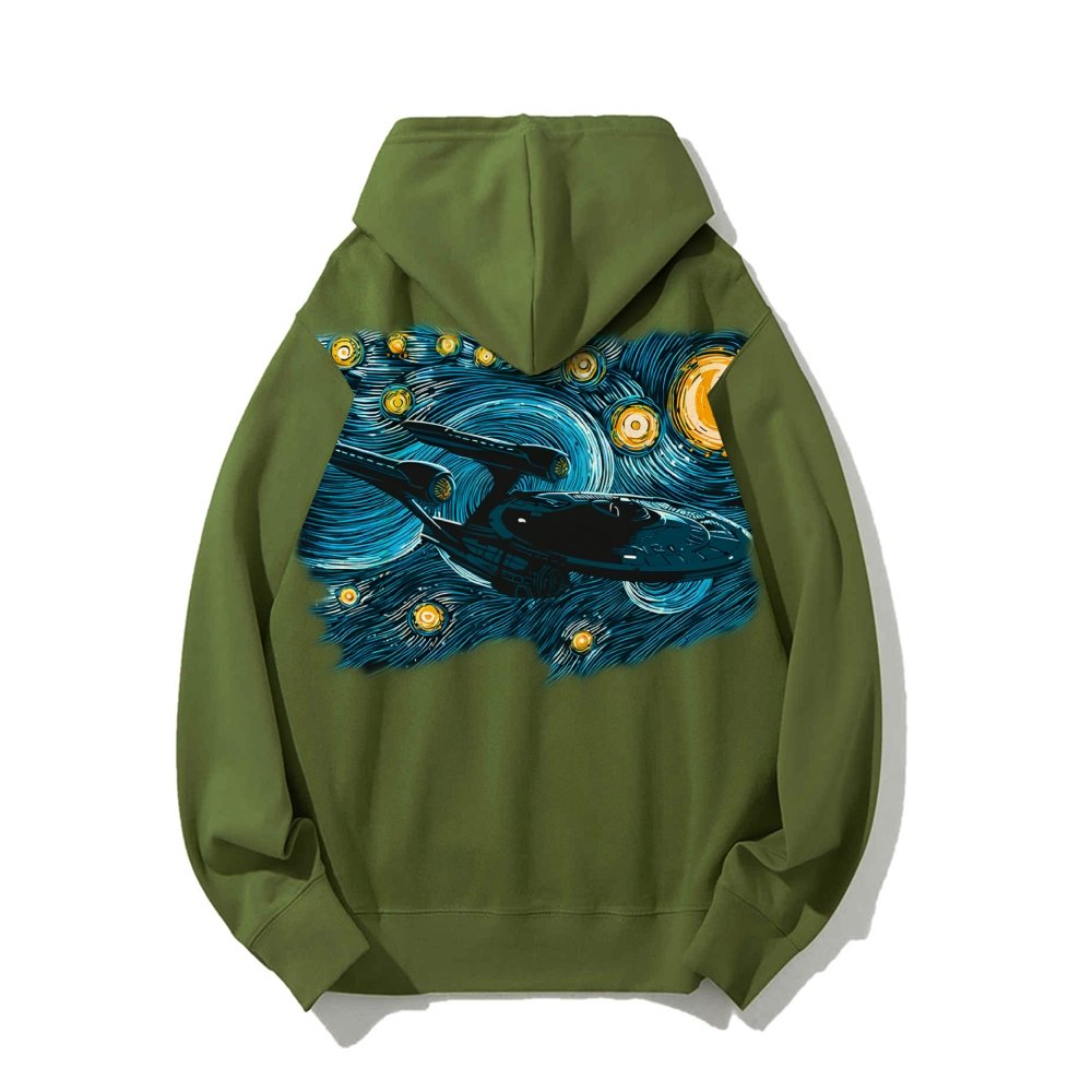 Printed Back Cotton Hoodie