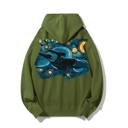 Printed Back Cotton Hoodie