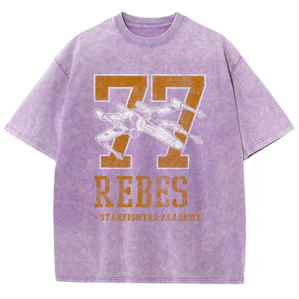 Galactic Fighter Academy Vintage Distressed T-shirt